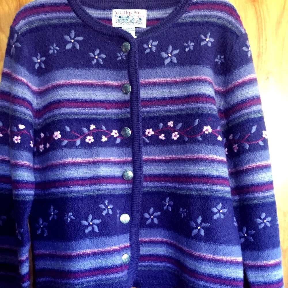 Purple  Tally Ho Sweater Ladies